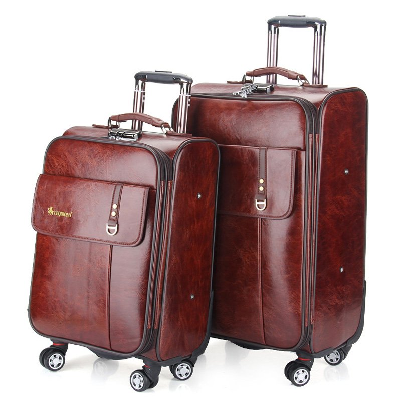 High quality caster trolley suitcase fashion ladies designer Retro trolley luggage Business travel with trolleys mala de viagem
High quality caster trolley suitcase fashion ladies designer Retro trolley luggage Business travel with trolleys mala de viagem