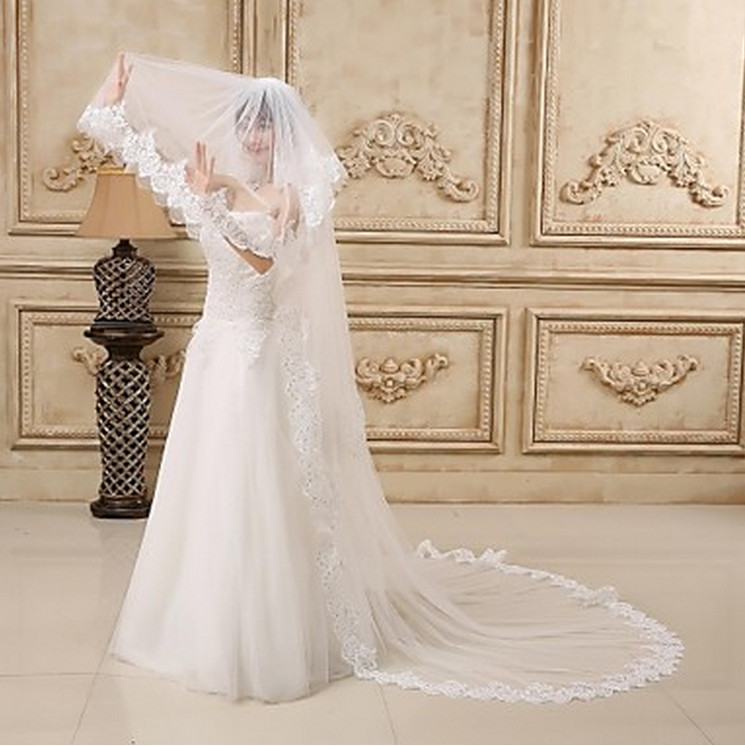 New Hot Top High Quality Amazing Elegant Luxury Romantic Chapel Lace Applique veil With Pearl Bridal Head Pieces For Wedding Dresses, White
New Hot Top High Quality Amazing Elegant Luxury Romantic Chapel Lace Applique veil With Pearl Bridal Head Pieces For Wedding Dresses, White