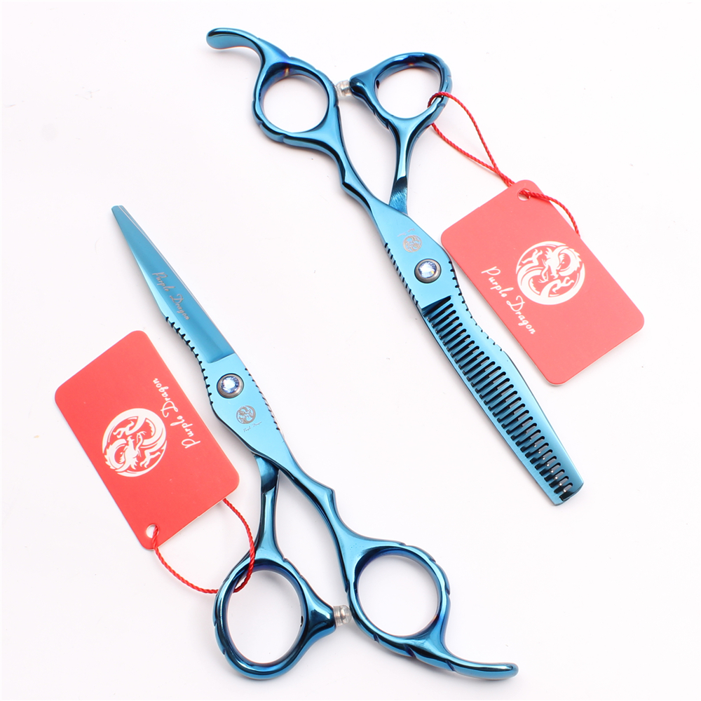 Z1011 6" 17.5cm 440C Purple Dragon Blue High Quality Professional Human Hair Scissors Cutting Thinning Shears Barbers' Hairdressing Shears
Z1011 6" 17.5cm 440C Purple Dragon Blue High Quality Professional Human Hair Scissors Cutting Thinning Shears Barbers' Hairdressing Shears