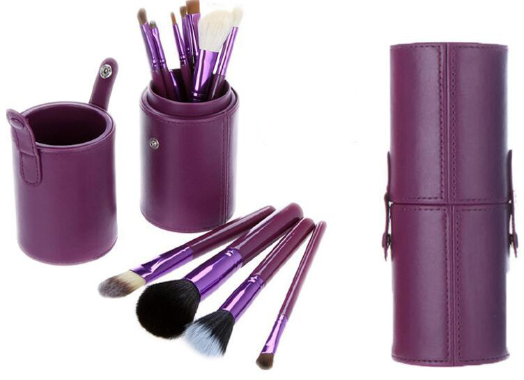 12Pcs Makeup Brush Set+Cup Holder Professional Makeup Brushes Set Cosmetic Brushes With Cylinder Cup Holder