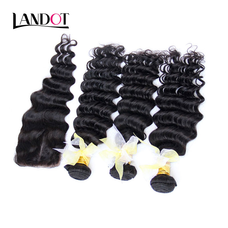 Brazilian Deep Wave Curly Virgin Hair With Closure Unprocessed Brazilian Deep Curly Human Hair Weaves 3 Bundles And Lace Closures 4x4 size, Natural color
Brazilian Deep Wave Curly Virgin Hair With Closure Unprocessed Brazilian Deep Curly Human Hair Weaves 3 Bundles And Lace Closures 4x4 size, Natural color