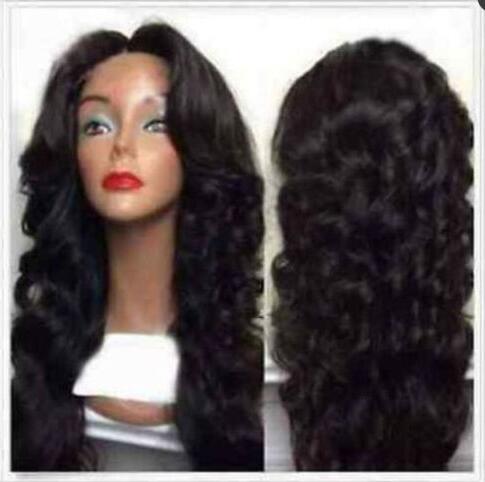 Long Body Wave Lace Front Wig Synthetic Black Wigs Womens wave lace wig