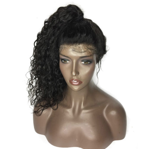 360 Lace Frontal Wig culry Brazilian Hair Pre Plucked water wave front Wigs PrePlucked 14inch 130% density