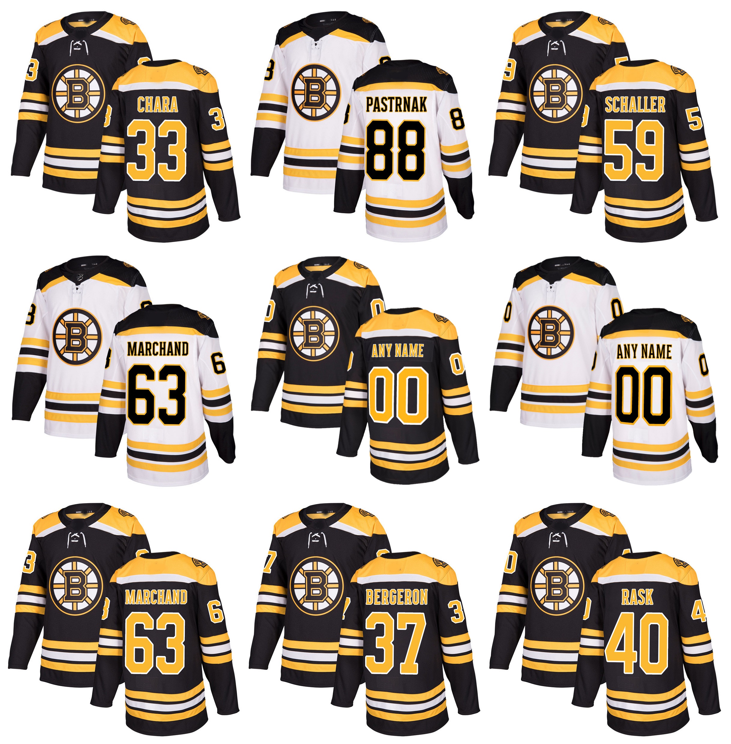 2018 Season Custom Boston Bruins Hockey Jersey 18 Happy Gilmore 63 Brad Marchand Bergeron Miller 51 Spooner 59 Schaller 88 David Pastrnak, Black;red
2018 Season Custom Boston Bruins Hockey Jersey 18 Happy Gilmore 63 Brad Marchand Bergeron Miller 51 Spooner 59 Schaller 88 David Pastrnak, Black;red