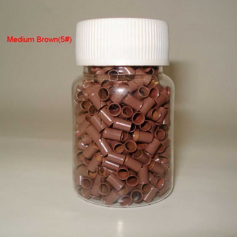 1000pcs/bottle 3.4mmx3.0mmx6mm Micro copper Rings Links/Beads For Hair Extensions tools 8 colors
1000pcs/bottle 3.4mmx3.0mmx6mm Micro copper Rings Links/Beads For Hair Extensions tools 8 colors