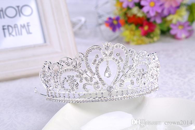 Bling Beaded Crystals Wedding Crowns 2022 Headpieces Bridal Diamond Jewelry Rhinestone Headband Hair Crown Accessories Party Tiara