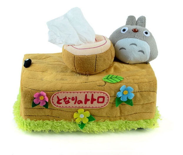 Wholesale- FG275 Creative tissue box paper holder japan style plush material ornament products suit roll paper &Removable Tissue