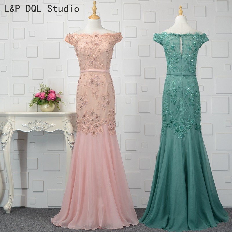 Stunning Mermaid Evening Dresses Chiffon with Lace Long Prom Gowns Strapless Zipper Back Applique with Beading Sequins, Blush
Stunning Mermaid Evening Dresses Chiffon with Lace Long Prom Gowns Strapless Zipper Back Applique with Beading Sequins, Blush