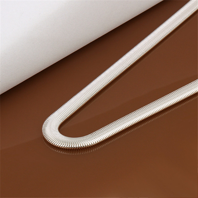 Best gift 6MM soft snake bone necklace sterling silver plate necklace STSN193, brand new fashion 925 silver Chains necklace factory