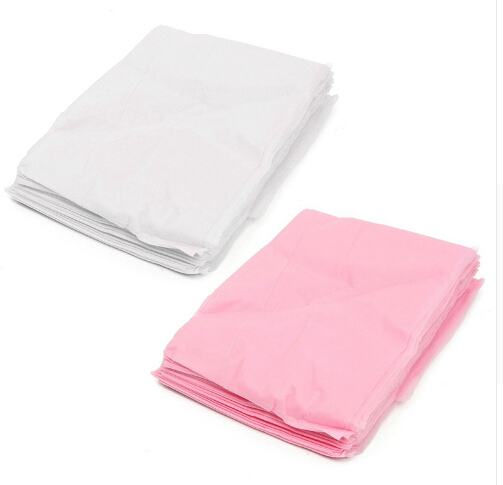 Practical 10Pcs Massage Beauty Waterproof Disposable Nonwoven Bed Table Cover Sheets Beauty Salon Dedicated White Pink 80X180cm