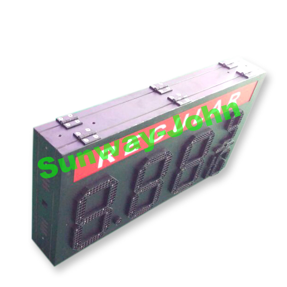 High Bright Gas station led gas sign 16 inches digits LED fuel sign red color 8888 888910
