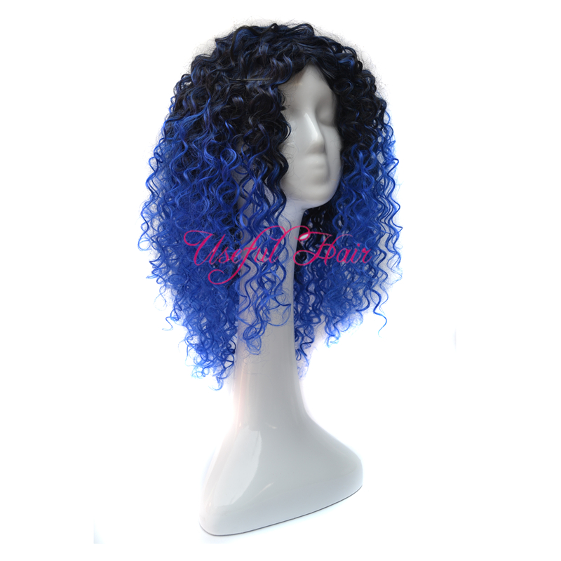 Bouncy curl comfortable Micro braid wig african american braided wigs KINKY CURLY STYLE OMBRE GREY COLOr 18inch synthetic wiges for black women