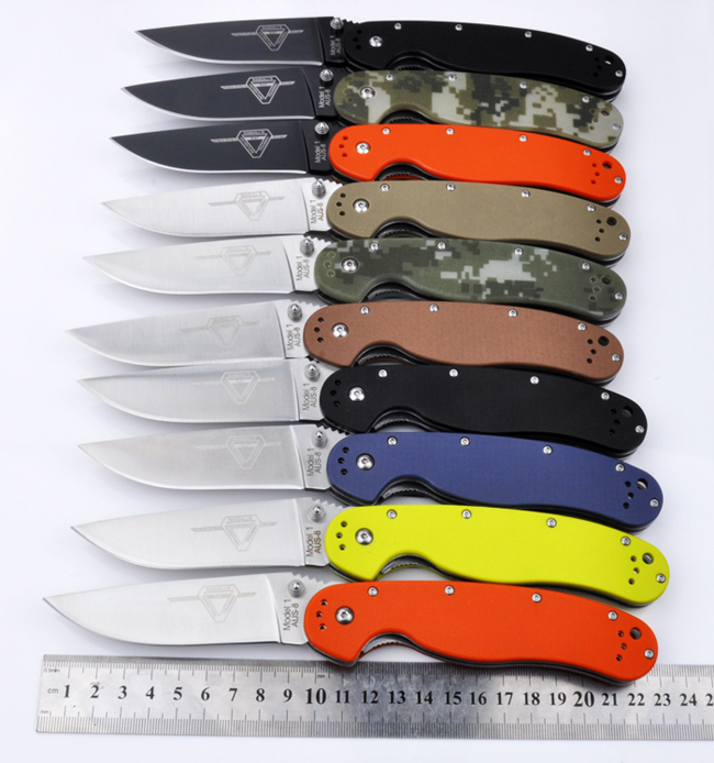 Randall S Adventure Training Ontario Rat Tactical Folding Knife 8Cr13Mov 60HRC G10 Handle Hunting Survial Pocket Knife Military Utility EDC
Randall S Adventure Training Ontario Rat Tactical Folding Knife 8Cr13Mov 60HRC G10 Handle Hunting Survial Pocket Knife Military Utility EDC