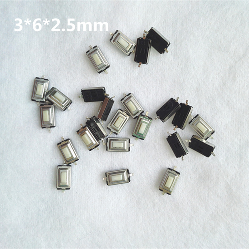 3*6*2.5mmSMD Microswitch Tactile Push Button Car Key Switch Button For BMW OPEL Vectra Peugeot 206 207 Remote key, White
3*6*2.5mmSMD Microswitch Tactile Push Button Car Key Switch Button For BMW OPEL Vectra Peugeot 206 207 Remote key, White