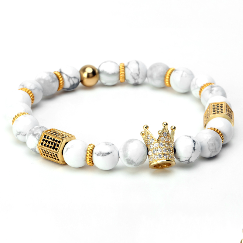 Royal Natural Matte Agate stone Beaded Strands Handmade Healing Energy Wrist Bracelet for Men and Women Medium Gift Valentine's Day Holiday Chris