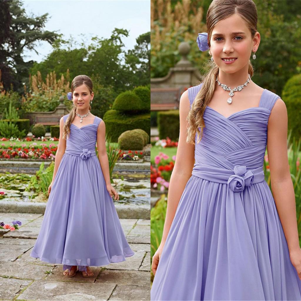 Sweet 2016 Hot Sale Lavender Ruched Handmade Flower Long Chiffon Flower Girls Dresses Free Shipping Princess Girl Dress High Quality, White
Sweet 2016 Hot Sale Lavender Ruched Handmade Flower Long Chiffon Flower Girls Dresses Free Shipping Princess Girl Dress High Quality, White