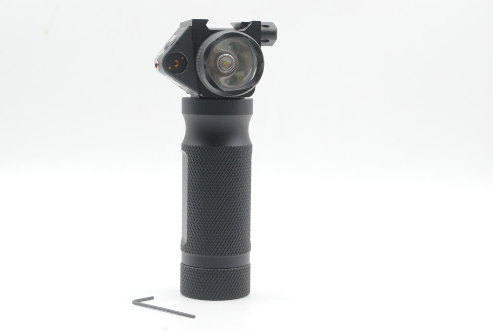 Tactical Foregrip Hand Grip CREE LED Flashlight Red Laser Sight Fit 20mm Rail256J, Black
Tactical Foregrip Hand Grip CREE LED Flashlight Red Laser Sight Fit 20mm Rail256J, Black