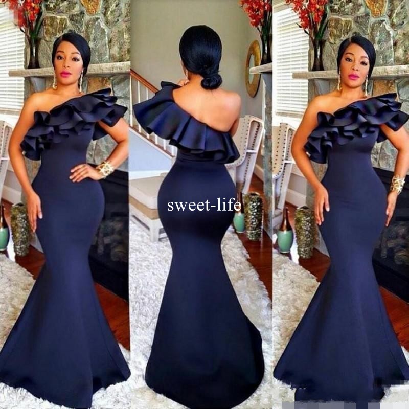 2019 Mermaid Bridesmaid Dresses One Shoulder Ruffles Satin Floor Length for Wedding African Wedding Guest Dress Evening Wear Maxi Dress
2019 Mermaid Bridesmaid Dresses One Shoulder Ruffles Satin Floor Length for Wedding African Wedding Guest Dress Evening Wear Maxi Dress