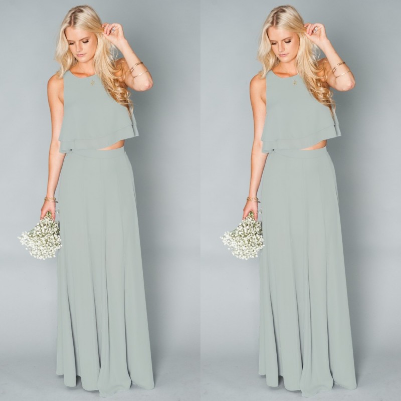 Elegant 2016 Cheap Chiffon Two Pieces Beach Bridesmaid Dresses Under 100 Simple Summer Long Wedding Dress Custom Made China EN4088
Elegant 2016 Cheap Chiffon Two Pieces Beach Bridesmaid Dresses Under 100 Simple Summer Long Wedding Dress Custom Made China EN4088