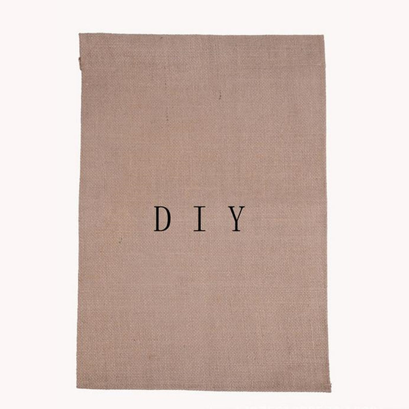 DIY Burlap Garden Flags 4Styles 12"Wx18"H DIY Jute Liene Yard House Decorative Hanging Flag Courtyard Printed Ads Flags fast shipping