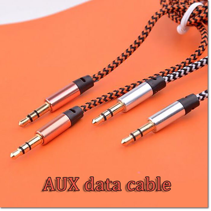 New 3.5mm AUX Audio Cables Male To Male Stereo Car Extension Aux Cable For MP3 For phone 10 Colors with retail package