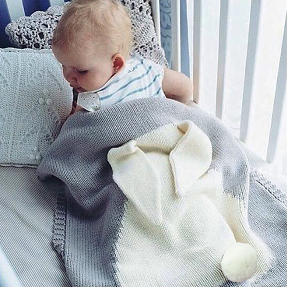 120*75cm Baby Toddler Bedding Knitted Baby Blanket Wrap Soft Blankets Newborn Big Rabbit Ear Swaddling Kids Gift Girls Blankets, Blue
120*75cm Baby Toddler Bedding Knitted Baby Blanket Wrap Soft Blankets Newborn Big Rabbit Ear Swaddling Kids Gift Girls Blankets, Blue