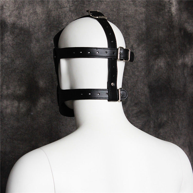 Adult Toys US New Sexy Full Mask Hood Bondage Fetish Restraint Costume Party Roleplay GIMP #R172