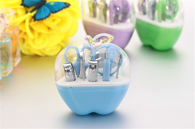New Apple Shape manicure set nail care set all-round nail scissors manicure tool manicure kit 8pcs/set Nail Art Salon Kits 2916-1
