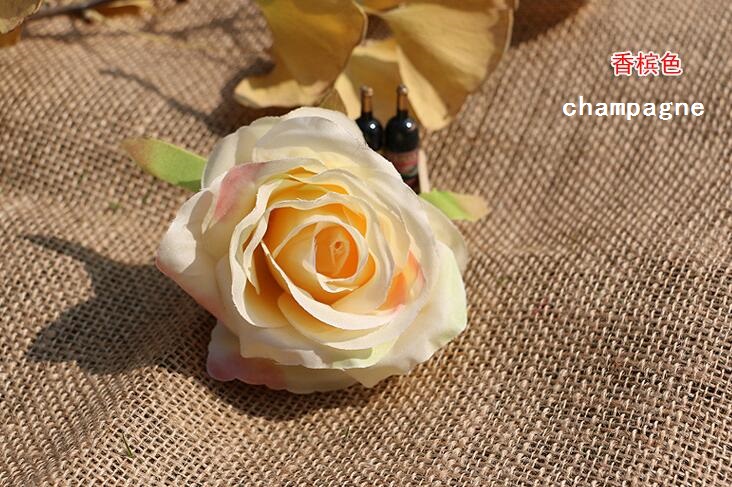 Silk rose head wholesale 3.14inch dia fake flowers high quality WR007