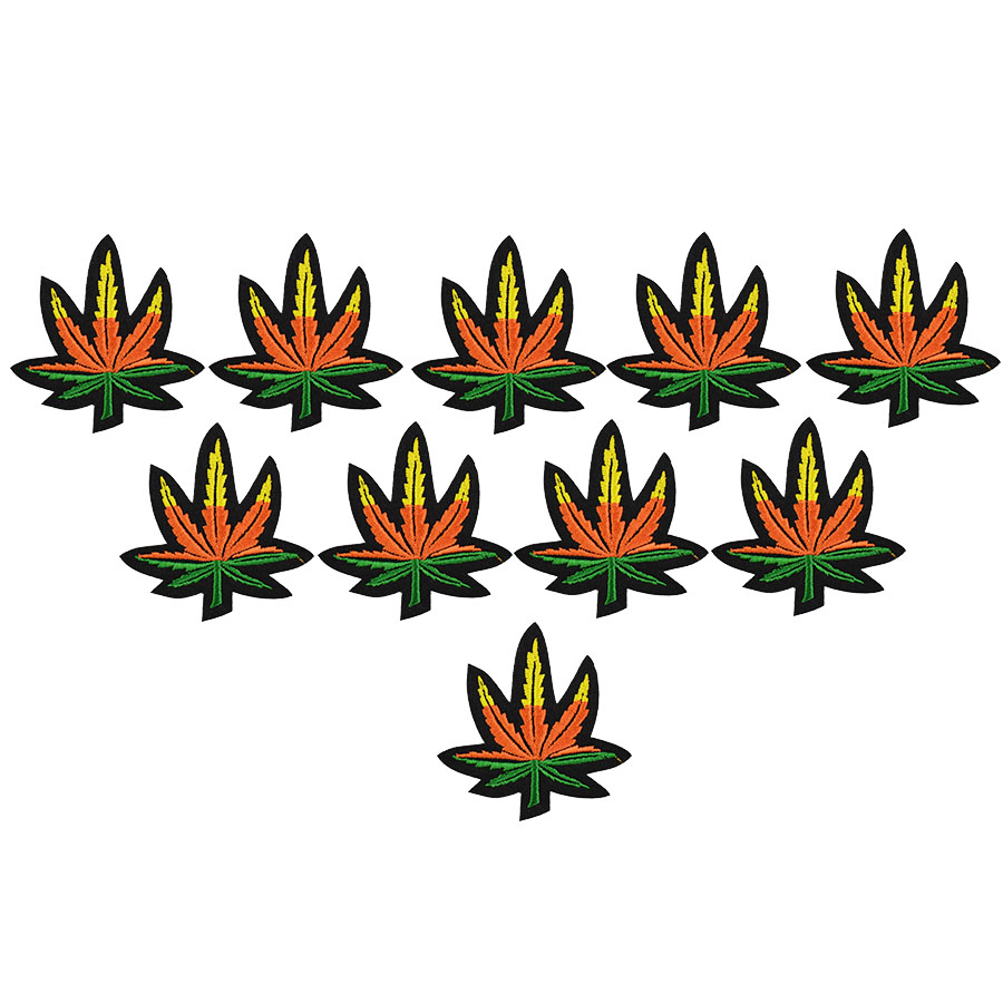 10 PCS maple leaf embroidery patches for clothing iron-on patch applique iron on patches sewing accessories badge stickers on clothes DIY, Black
10 PCS maple leaf embroidery patches for clothing iron-on patch applique iron on patches sewing accessories badge stickers on clothes DIY, Black