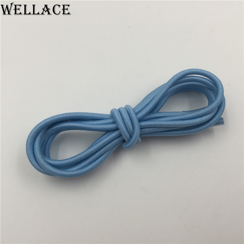 Wellace elastic laces for kids shoes no tie shoelaces Rubber Shoe strings latchet Running/Jogging/Sports Skate bootlaces 120cm/47''