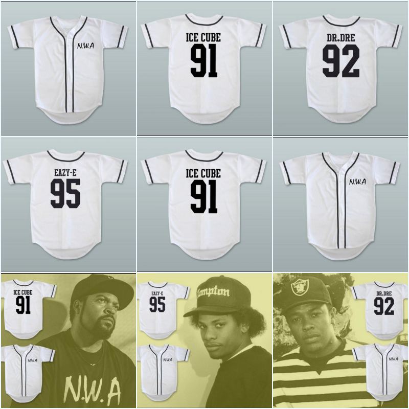 N.W.A. Eazy-E White Baseball Jersey Ice Cube 95 Custom Any Player or Number Stitch Sewn Hip hop Button Down Baseball Shirts, 95 white
N.W.A. Eazy-E White Baseball Jersey Ice Cube 95 Custom Any Player or Number Stitch Sewn Hip hop Button Down Baseball Shirts, 95 white