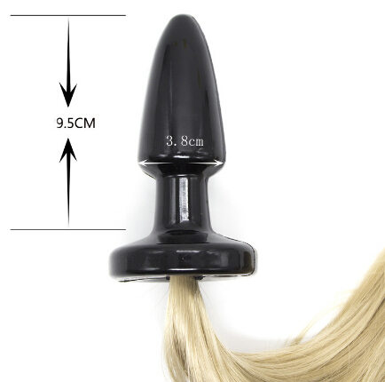 Anal Toys Adult Sex For Couples Unisex Pony Tail BuPlug Fetish Animal Role Play Horse Silky Plug Erotic