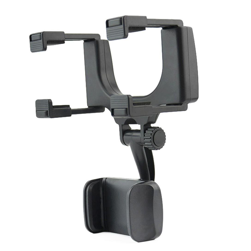 Adjustable Car GPS Rearview Mirror Auto Mount Holder Cell Phone Bracket Stands for iPhone X/8/7/6 Plus Samsung Huawei Universal Phone