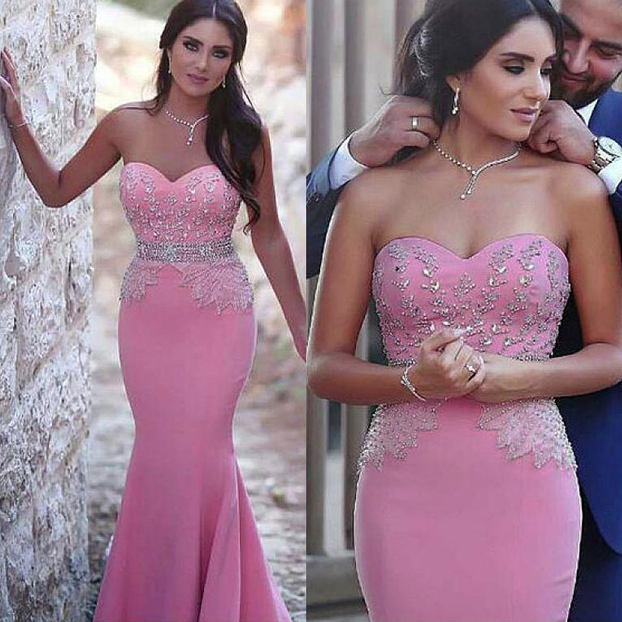 Stretch Satin Sweetheart Neckline Mermaid Evening Dresses With Beading Pink Beading Sash Prom Dress vestidos de fiesta largos, Orange
Stretch Satin Sweetheart Neckline Mermaid Evening Dresses With Beading Pink Beading Sash Prom Dress vestidos de fiesta largos, Orange