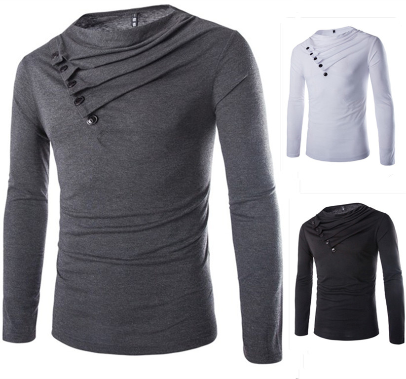 Hot hot style long-sleeved T-shirt pile design Fashion slim fit men long sleeve T-shirt bottoming tshirt, White
Hot hot style long-sleeved T-shirt pile design Fashion slim fit men long sleeve T-shirt bottoming tshirt, White