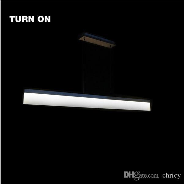 Modern LED Pendant Lights Acrylic Hanging Lamp 1200mm Restaurant Lighting Fixture for Dining Room Bedroom Livingroom Decor