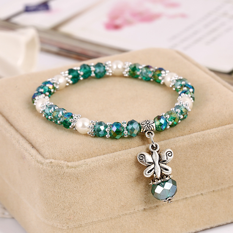 Strands Rainbow Bracelets Butterfly Pendant Boho Female Vintage Jewelry Colorful Crystal Shiny chain Candy Beads Bracelet
Strands Rainbow Bracelets Butterfly Pendant Boho Female Vintage Jewelry Colorful Crystal Shiny chain Candy Beads Bracelet
