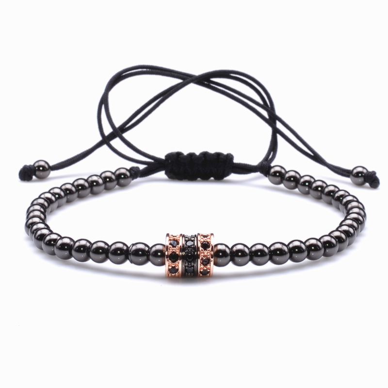 Cool Summer Zircon Bracelet Bangle Strands Bracelets for Women Gold Caps Micro Pave CZ beads twisted macrame Valentine Gift