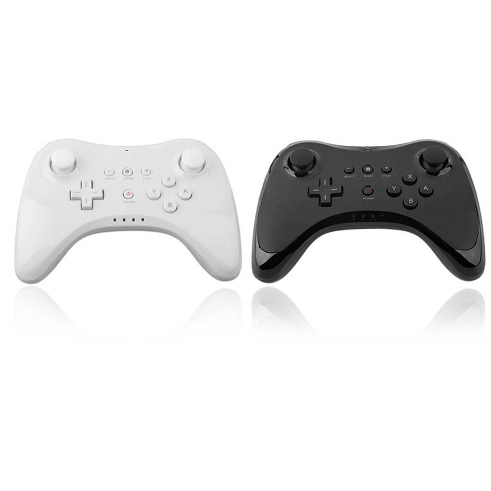 WUP-005 Dual Analog Bluetooth Wireless Remote Controller USB WII U Pro Game Gaming Gamepad for for Nintendo Wii U WiiU White Black Wholsale