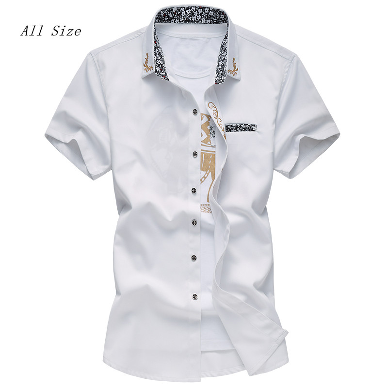 Wholesale-2016 Summer Men Shirt Short Sleeve Dress Shirts For Men M- 4XL 5XL 7XL Plus Size Roupas Camisa Masculina Mens Casual Blusas, Red
Wholesale-2016 Summer Men Shirt Short Sleeve Dress Shirts For Men M- 4XL 5XL 7XL Plus Size Roupas Camisa Masculina Mens Casual Blusas, Red