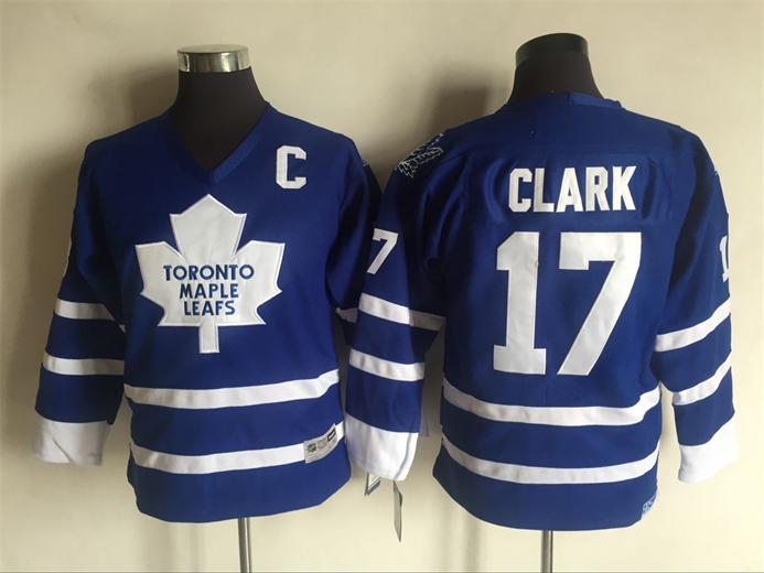 Top Quality ! 2016 Youth Kids CCM Toronto Leafs Ice Hockey Jerseys Cheap #17 Wendel Clark Blue Boys Jerseys Authentic Retro Jerseys 
Top Quality ! 2016 Youth Kids CCM Toronto Leafs Ice Hockey Jerseys Cheap #17 Wendel Clark Blue Boys Jerseys Authentic Retro Jerseys