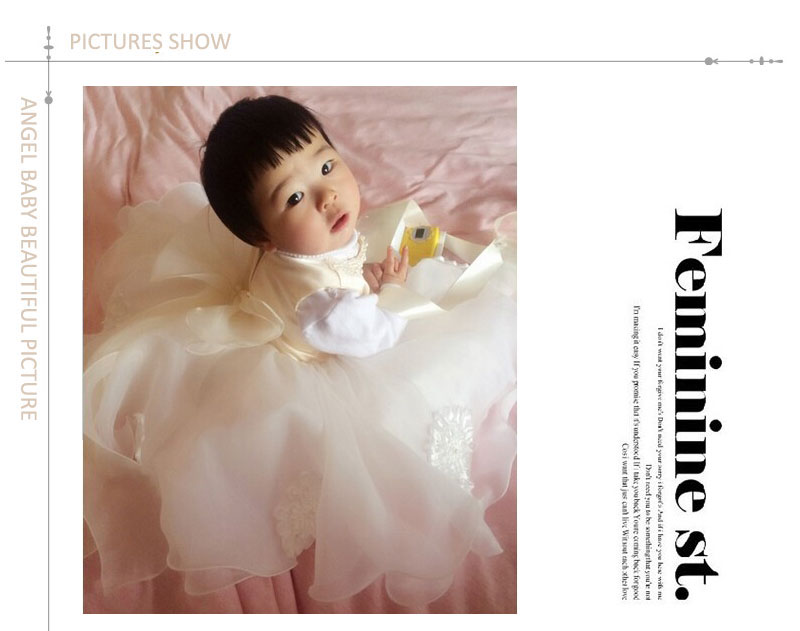 Champagne Summer Sleeveless girls Tutu Dresses For Wedding,Girl Christening Gown,infant birthday outfit Princess