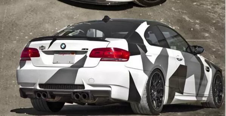Pixel Large Camo Vinyl Full Car Wrap Styling With Air Rlease Gloss/ Matt black white Arctic Camouflage covering foil decals 1.52x30m/Roll