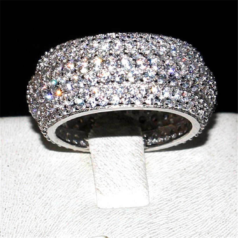 Luxury Pave Seven rows Full 365PCS 20CT SONA Diamond Ring Jewelry 925 Sterling Silver Cocktail rings for Women Men gift US Size 5,6,7,8,9,10
Luxury Pave Seven rows Full 365PCS 20CT SONA Diamond Ring Jewelry 925 Sterling Silver Cocktail rings for Women Men gift US Size 5,6,7,8,9,10