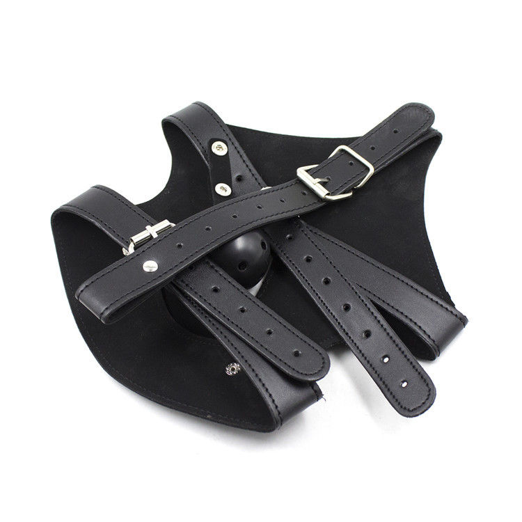 Adult Toys US New Sexy Full Mask Hood Bondage Fetish Restraint Costume Party Roleplay GIMP #R172