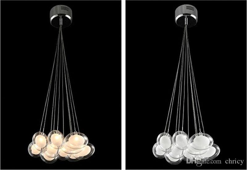 modern minimalist led glass chandeliers glass pendant lighting dining room living room pendant light fixture ac85265v
