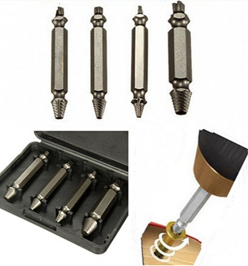 4 Screw Extractor Drill Bits Guide Set Broken Bolt Remover Easy Out Set 5cm Long Wholesale Price
4 Screw Extractor Drill Bits Guide Set Broken Bolt Remover Easy Out Set 5cm Long Wholesale Price