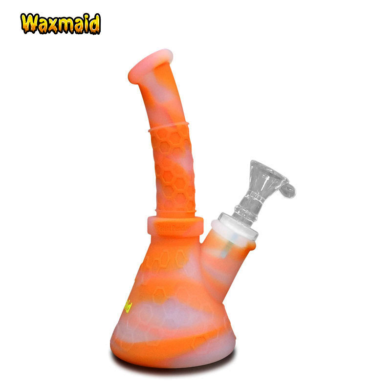 Best Silicone Bong Glass Bong Waxmaid Portable water pipe bongs Smoking Accessory Dab Rigs Travel Free for oil wax 11 Colors
Best Silicone Bong Glass Bong Waxmaid Portable water pipe bongs Smoking Accessory Dab Rigs Travel Free for oil wax 11 Colors