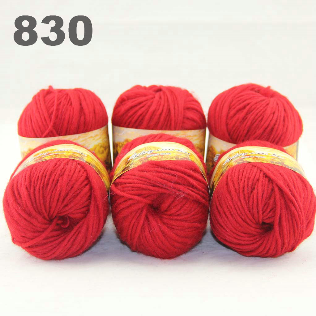 6balls colorful hand-knitted wool segment dyed coarse yarn fancy knitting hats scarves thick line Red 522830
6balls colorful hand-knitted wool segment dyed coarse yarn fancy knitting hats scarves thick line Red 522830